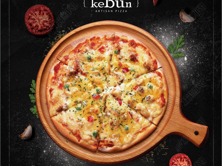 西餐厅必胜客披萨新品上市促销宣传海报