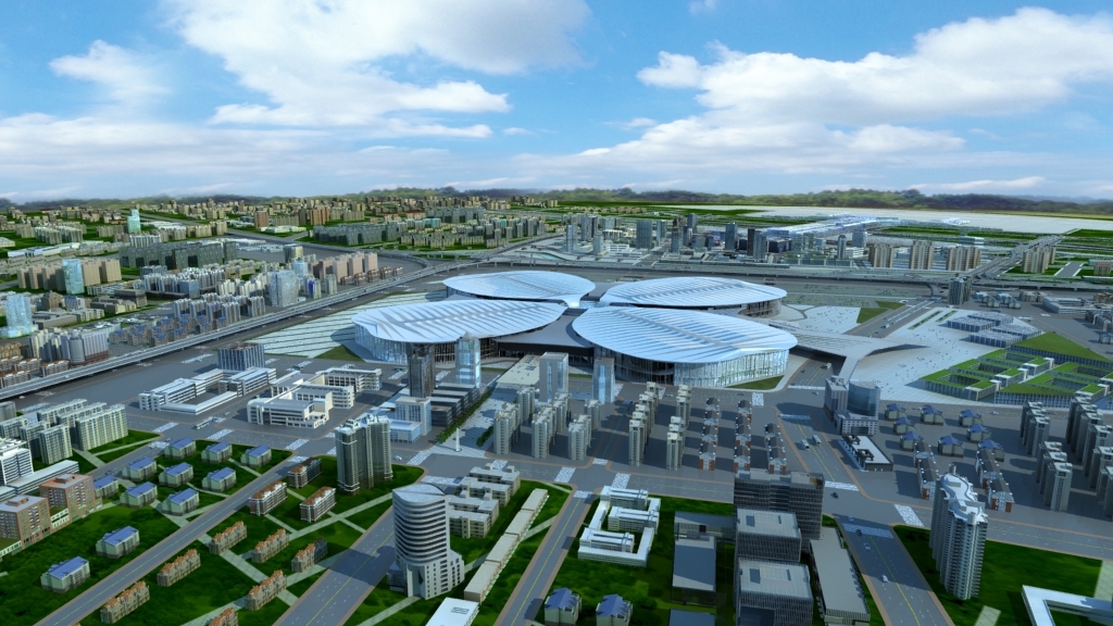 上海国际会展中心虹桥机场模型【贴图完整】