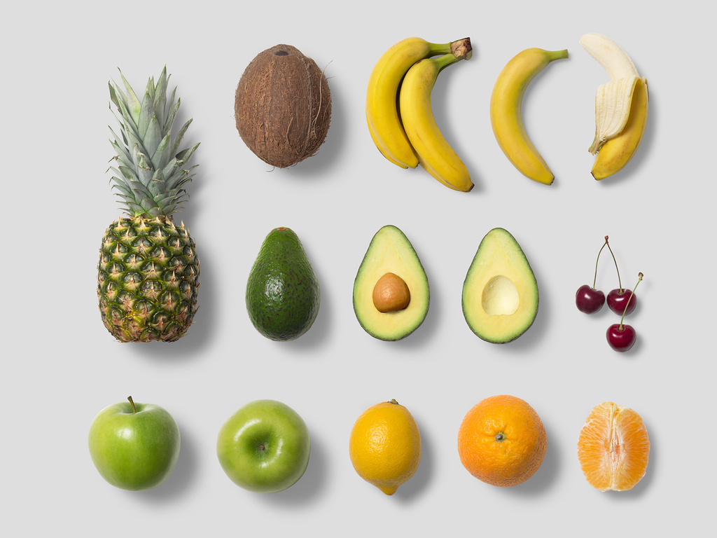 各种水果展示PSD样机素材