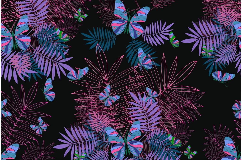 我图网提供精品流行热带蝴蝶植物花卉花型素材下载,作品模板源文件可以编辑替换,设计作品简介: 热带蝴蝶植物花卉花型 矢量图, CMYK格式高清大图,使用软件为 Illustrator CC(.ai) 热带植物花卉花型 热带风情 叶子花卉