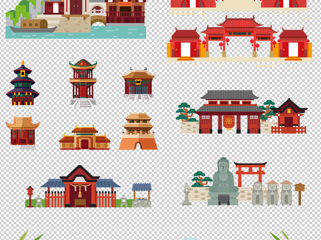 我图网提供精品流行 中国风卡通平面古塔皇宫建筑PNG素材 下载,作品模板源文件可以编辑替换,设计作品简介: 中国风卡通平面古塔皇宫建筑PNG素材 位图, RGB格式高清大图, 使用软件为 Photoshop CS6(.png)