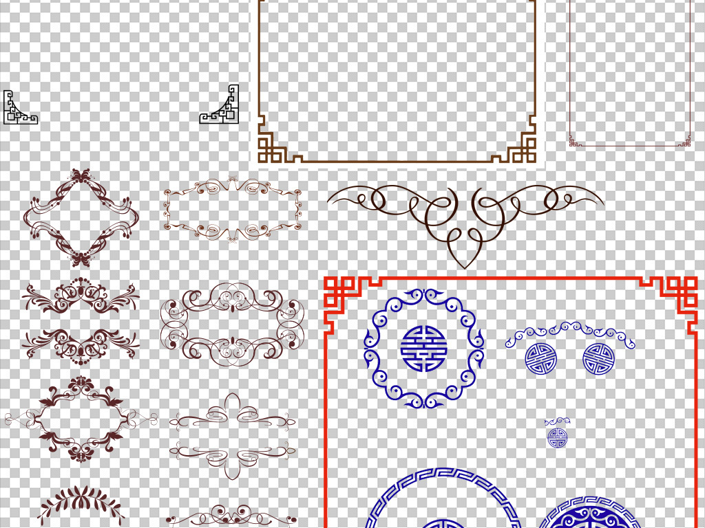 中国风古风古典边框素材