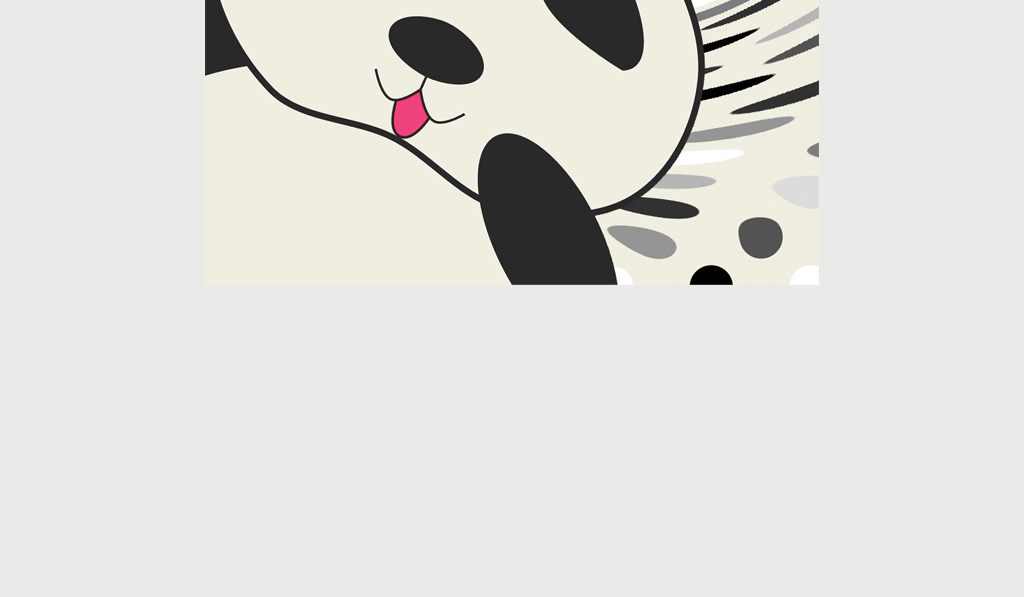 黑白可爱熊猫手机壳图案设计