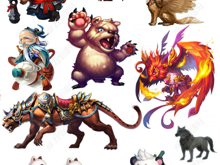 炫酷游戏特效网游手游游戏坐骑PNG素材图片