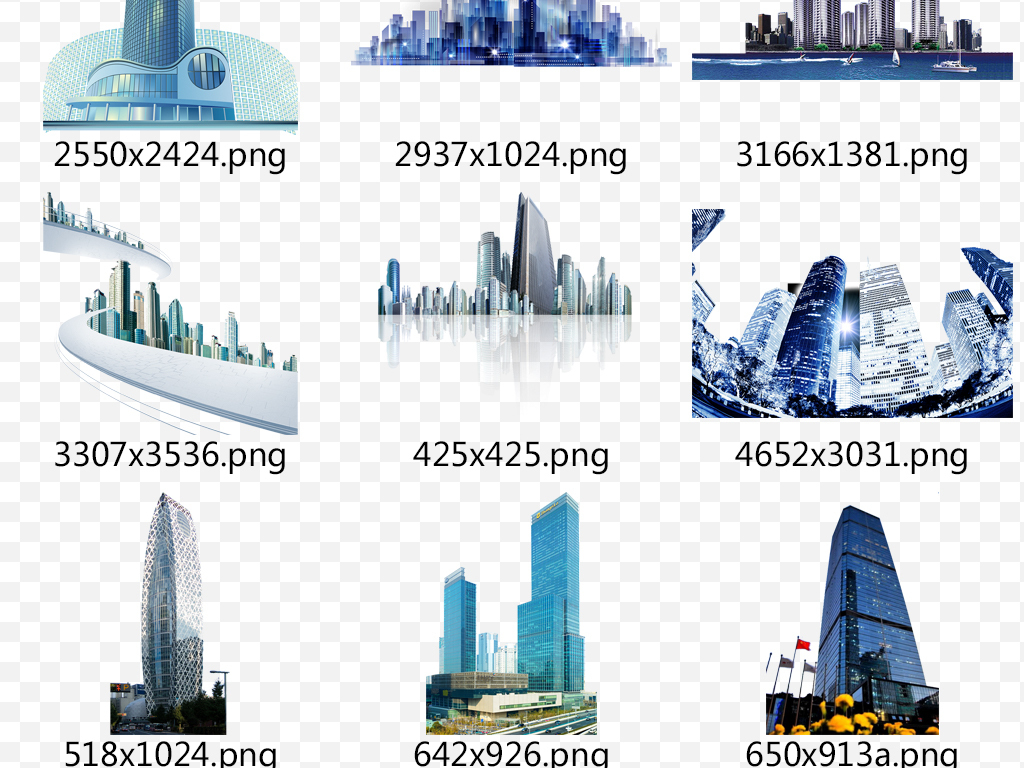 高楼大厦png建筑素材图片素材参数 编号 : 16986856 软件 : photoshop