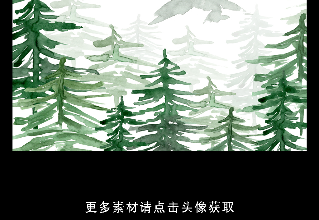 高清简约小清新北欧植物叶子装饰画图片