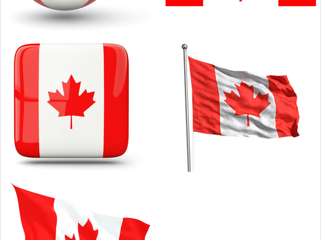 加拿大国旗免抠png透明图层素材
