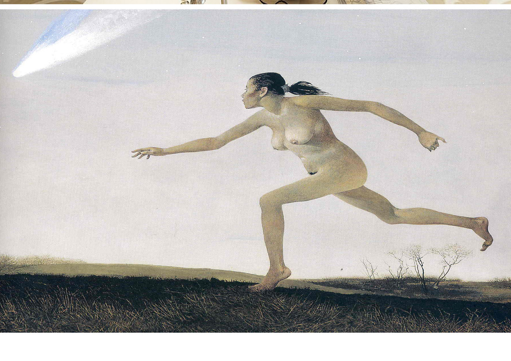 欧式流星赶月裸体女孩