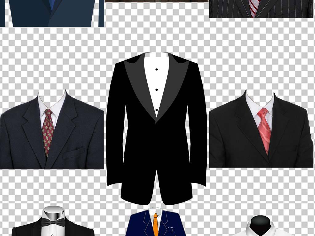 60余款实用免扣正装人物证件照PSD素材