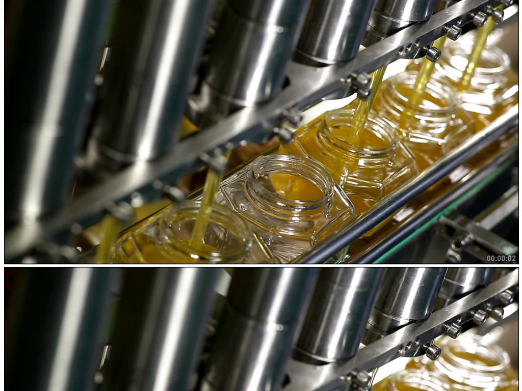 实拍蜂蜜加工罐装车间宣传视频素材