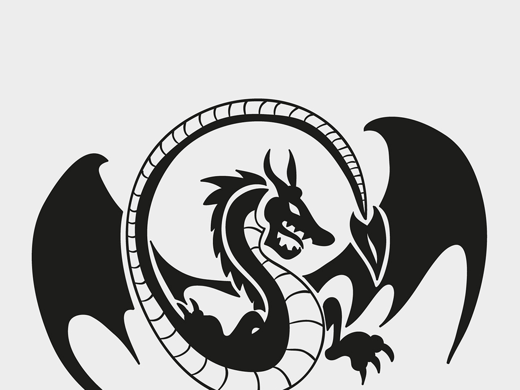 祥龙图腾图案