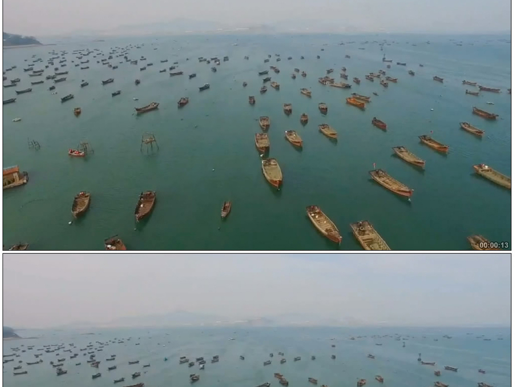 实拍渔民渔村出海捕鱼宣传视频素材