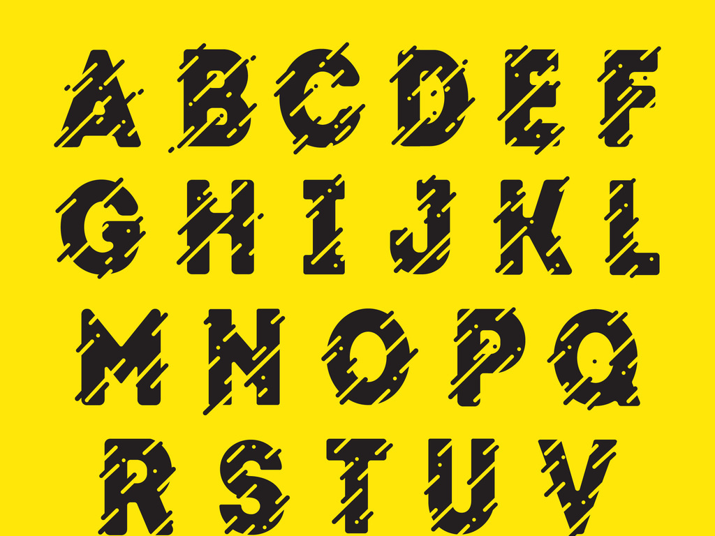 26个英文字母字体设计