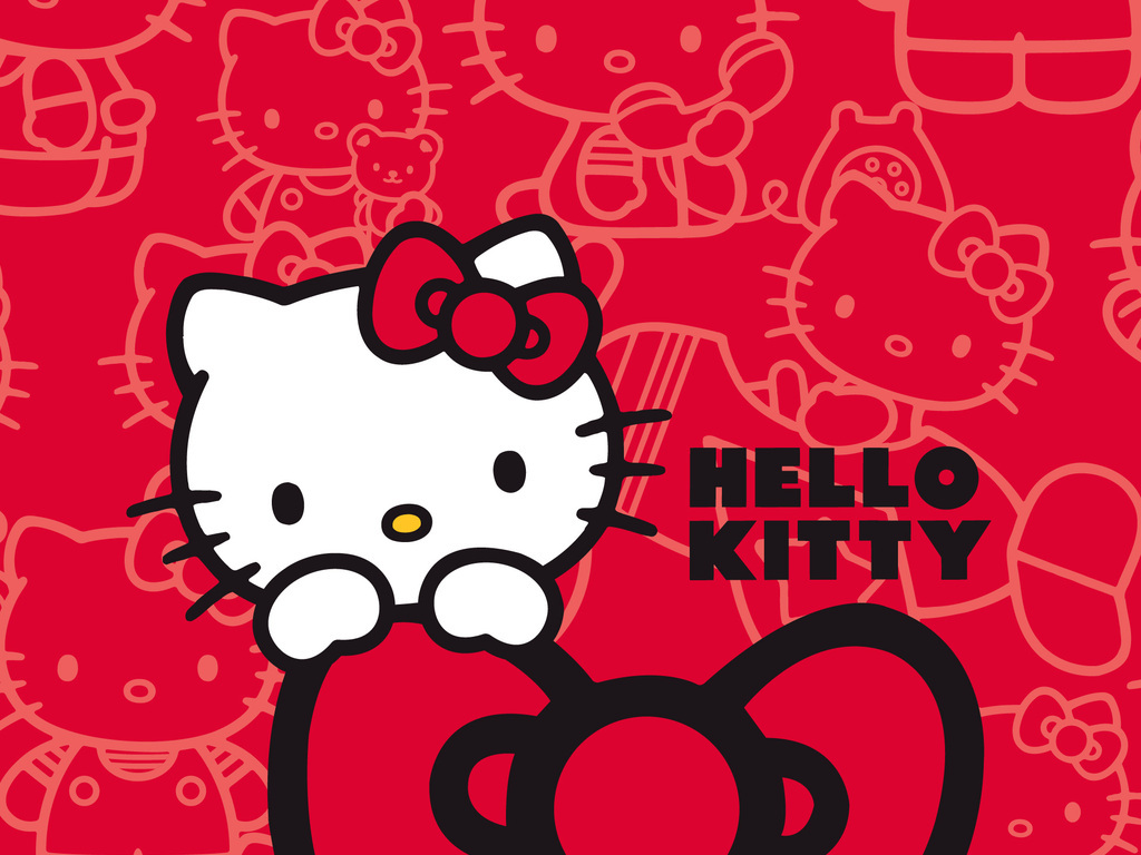 hellokitty猫咪童装印花图案