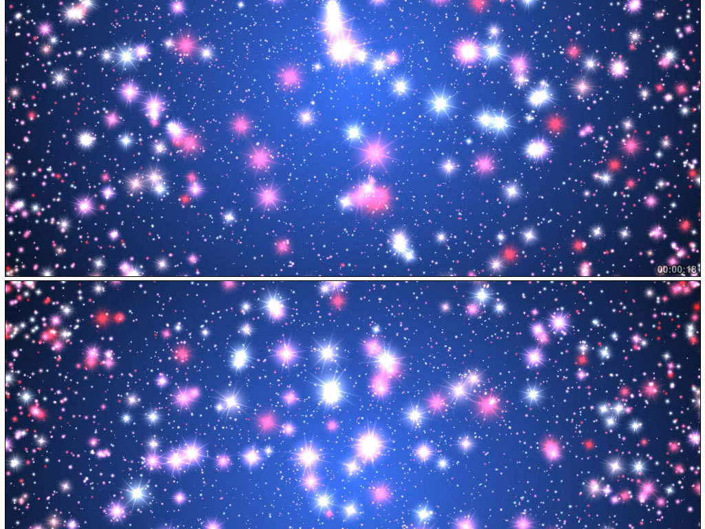 绚丽多彩粒子星幕星光璀璨LED视频素材