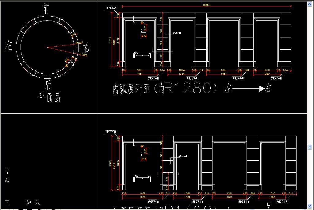 石材欧式别墅cad罗马柱cad图纸