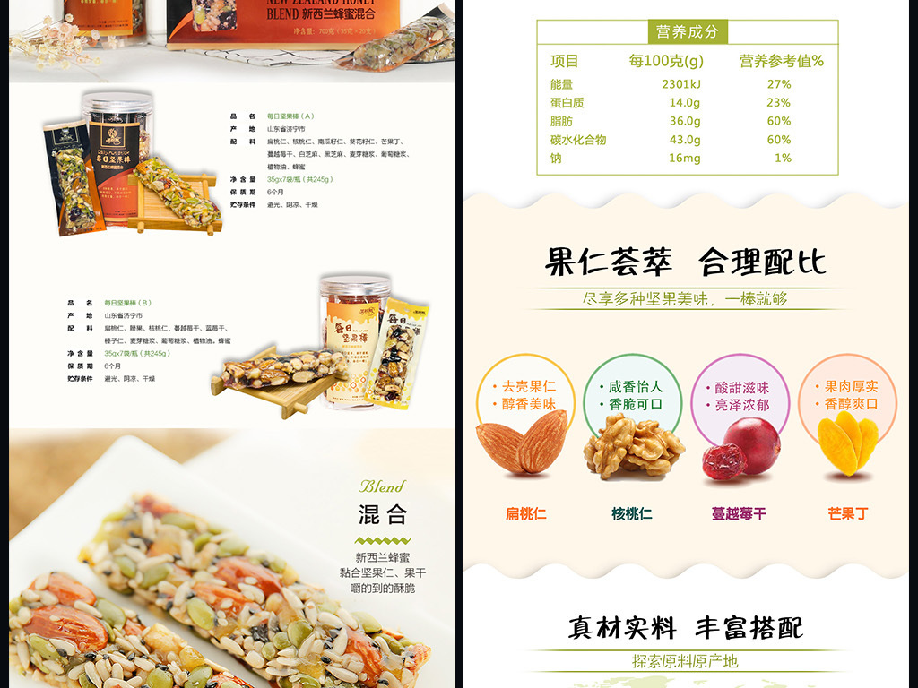 原创淘宝天猫食品零食详情页描述模板