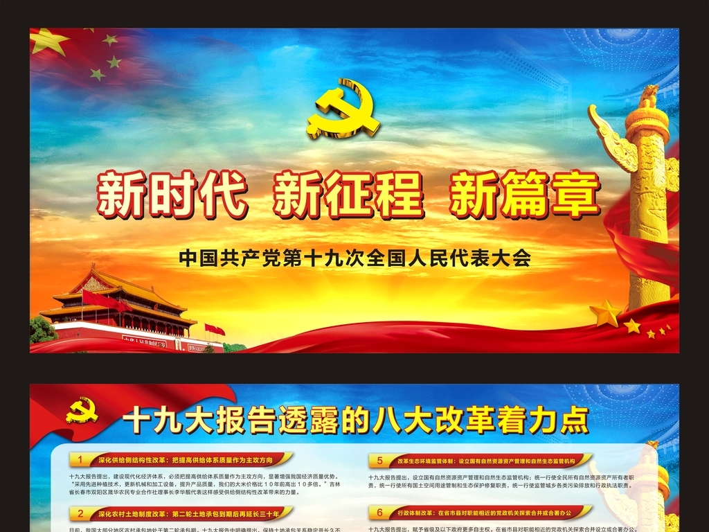 十九大报告透露的八大改革着力点新时代新征程新篇章