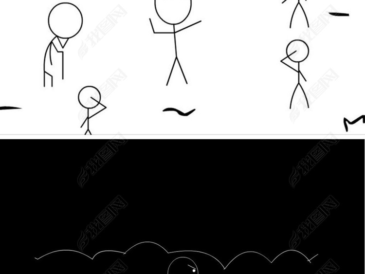 flash火柴人动画安全治安手绘公益动画图片下载