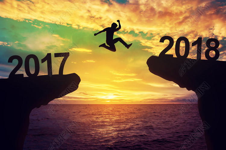 2018奔跑吧跨越2018背景海报2018正能量主题