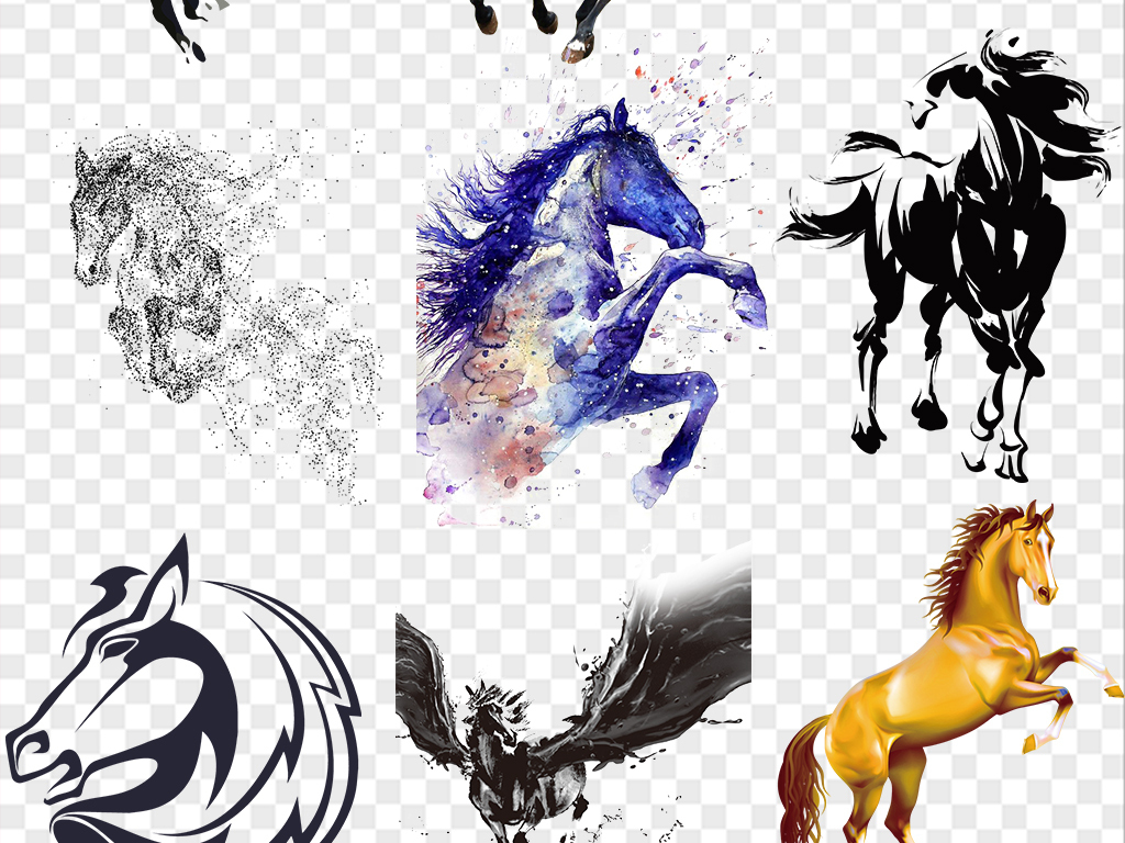 奔腾马png免抠素材