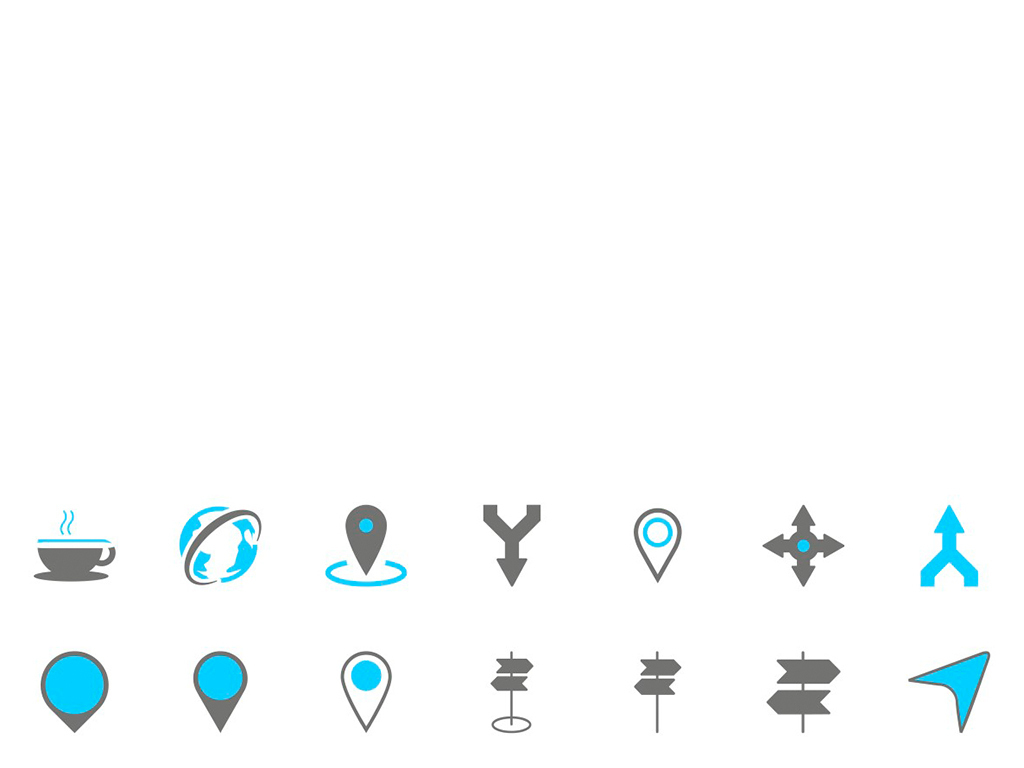 地图标记APP应用图标ICON设计