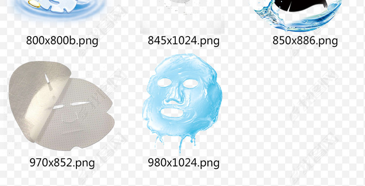 美白祛斑面膜美容养颜化妆品护肤品人物素材图