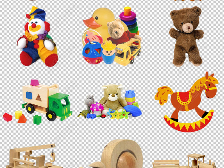 各种儿童小玩具免抠png透明素材图片下载png