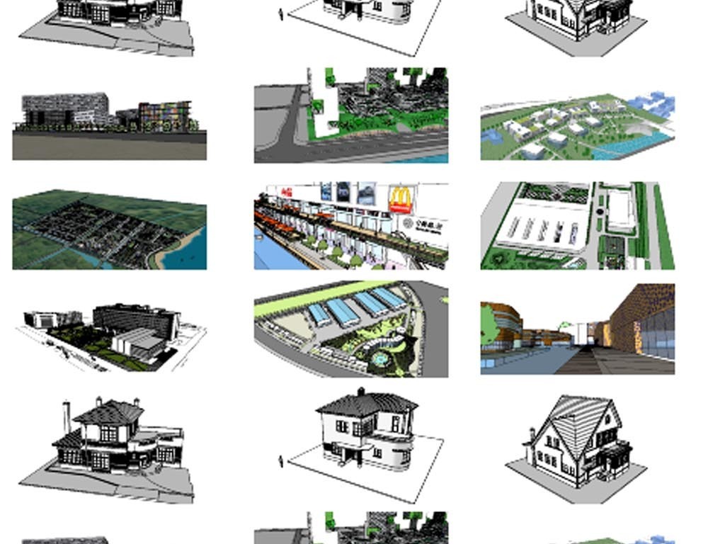产业园建筑设计工业区规划设计模型