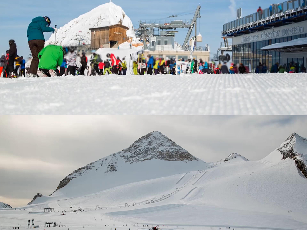 高清实拍震撼壮观大自然山川雪景视频素材