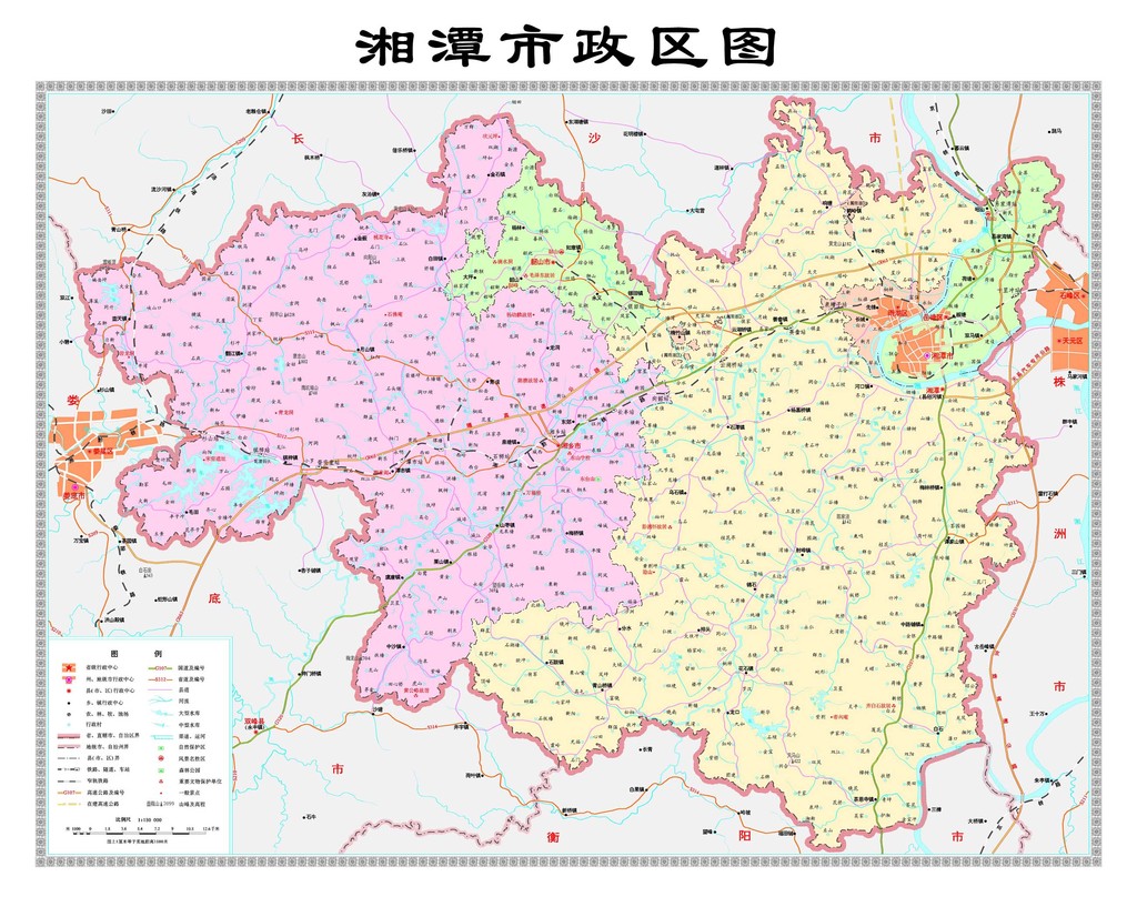 湘潭高清地图
