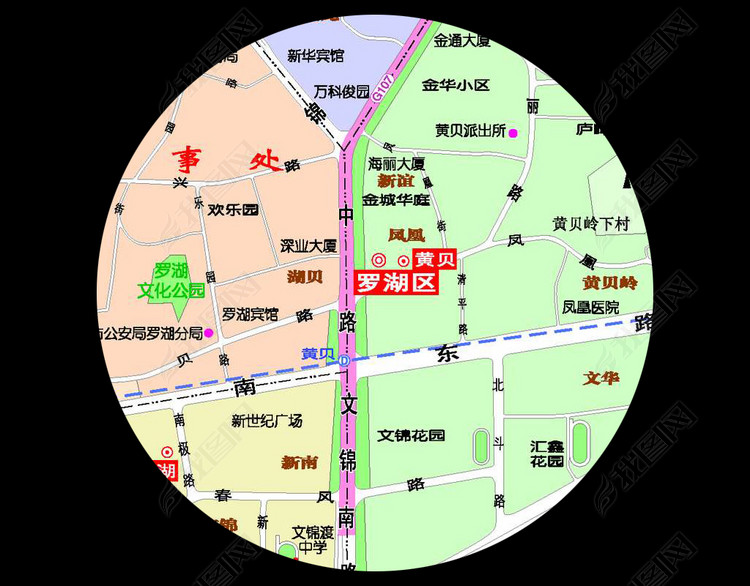 深圳市罗湖区地图高清大图(图片编号:1731282