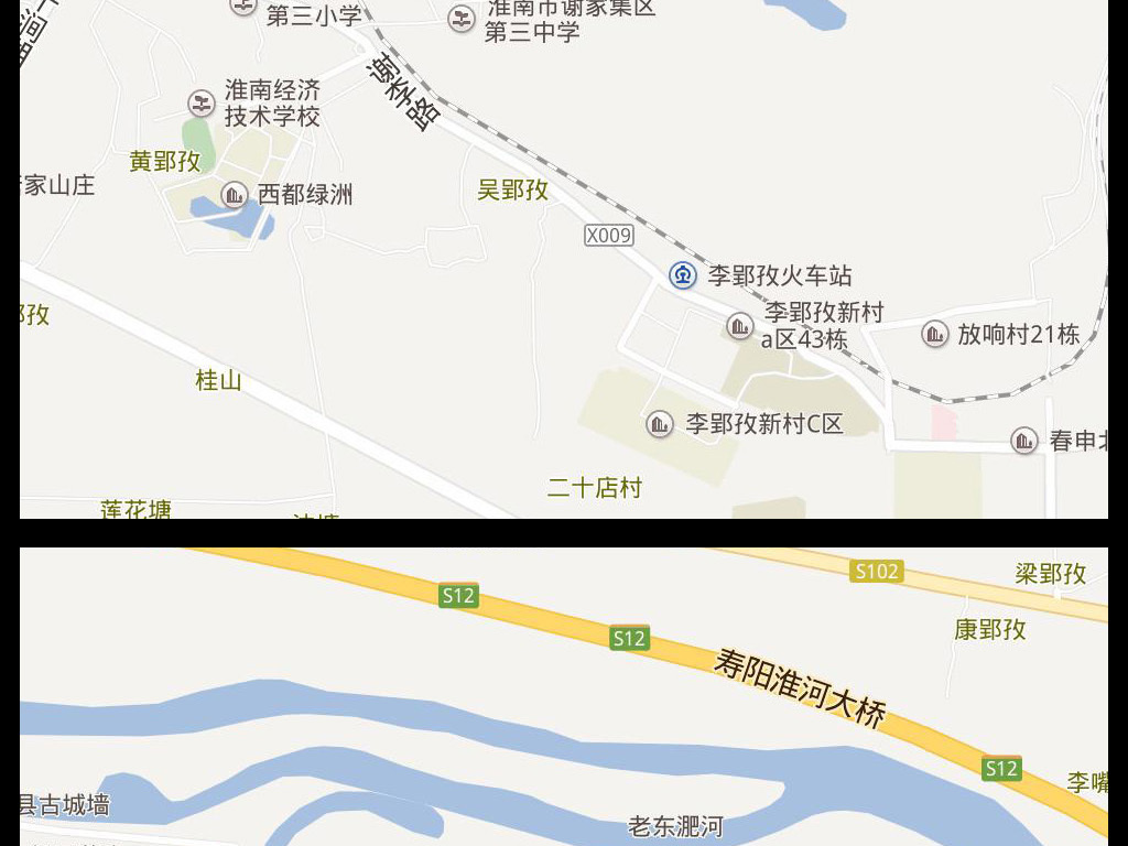 淮南地图高清版