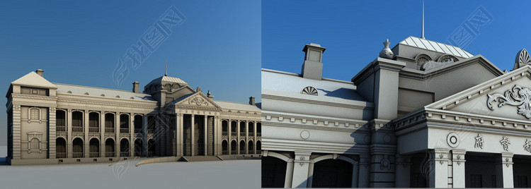 武汉红楼鄂军都督府武昌起义纪念馆3D模型