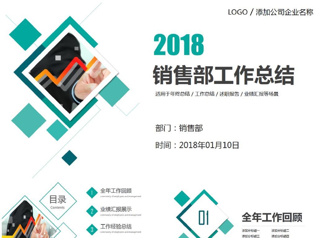 销售工作总结ppt