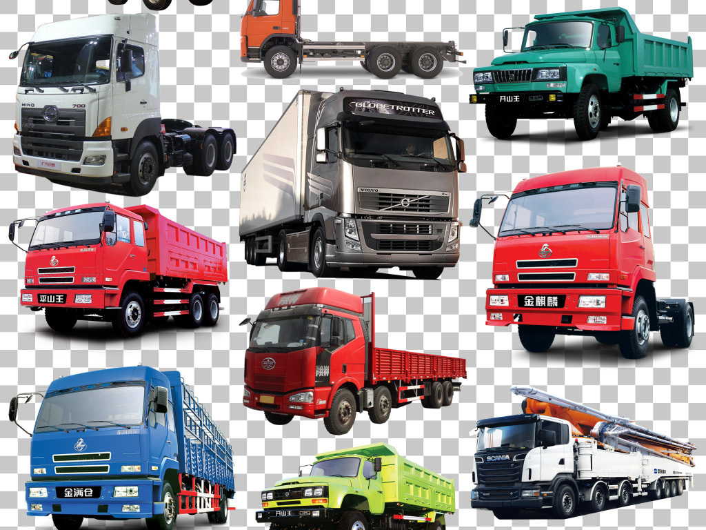 重型卡车货车大型车辆免抠PNG素材