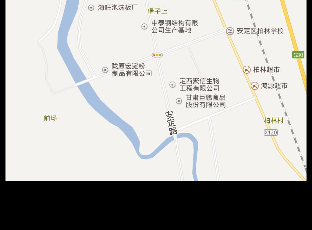 定西高清地图