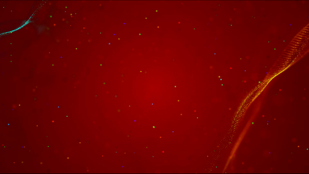 红色唯美粒子星光led循环动态高清视频