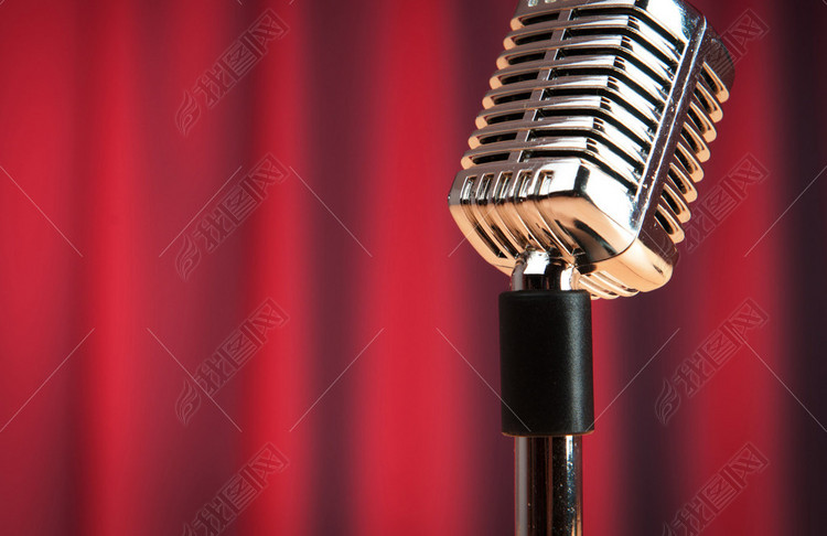麦克风唱歌ktv电台主持人网络主播直播