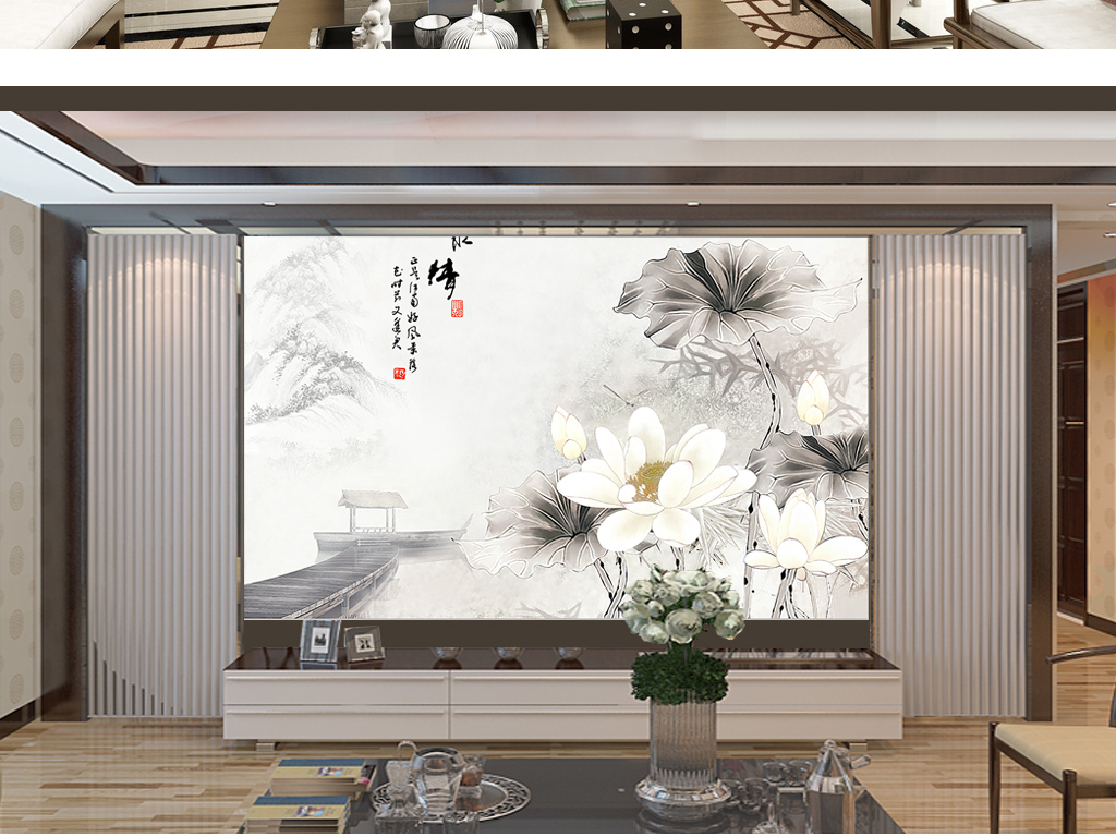 独家素材 所属类别:中式电视背景墙 分享 :  举报有奖 我图网提供独家