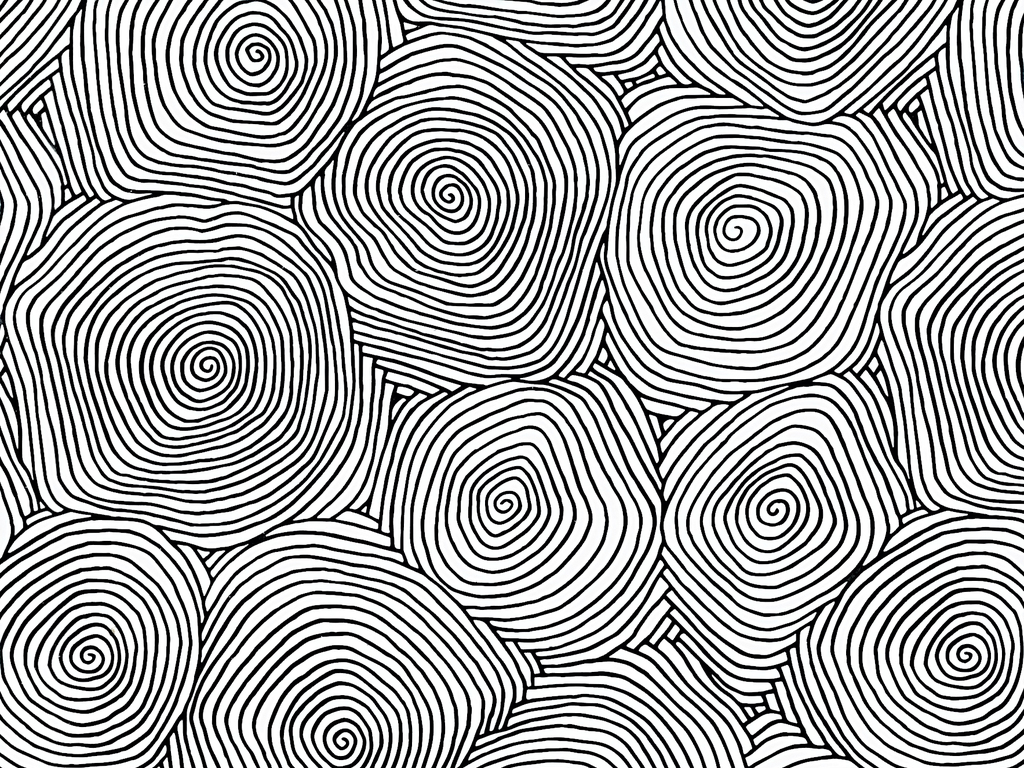 手绘工笔画黑白线描稿背景图片下载素材-几何抽象图案