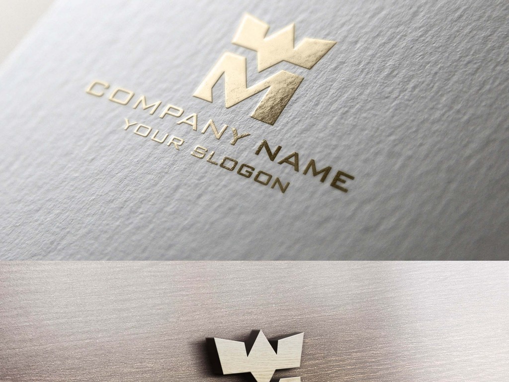 m字母皇冠logo设计标志设计