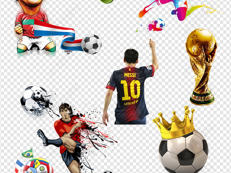 2018足球世界杯欧洲杯体育运动奖杯素材