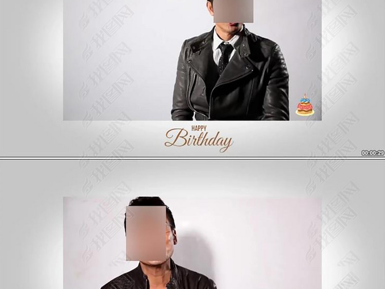 港台韩三地明星生日祝福视频素材