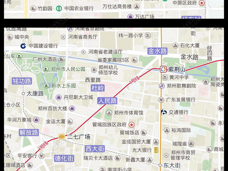 2018高清郑州市地图电子版地图