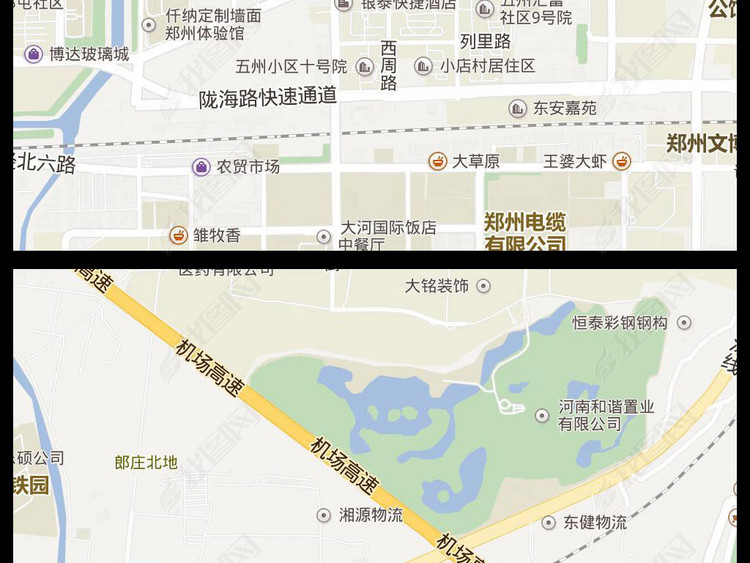 2018高清郑州市地图电子版地图