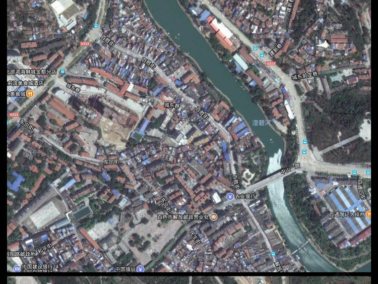 2018高清百色市卫星地图电子版地图