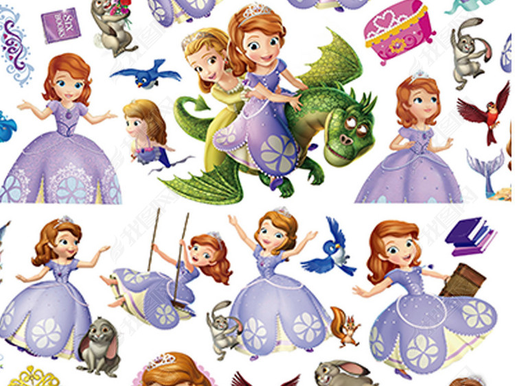 迪士尼卡通人物小公主苏菲亚sofa小公主卡通高