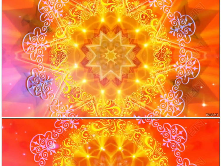 欢乐的跳吧金色动感背景视频素材