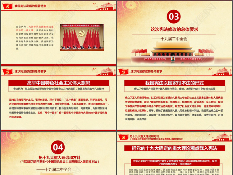 深入学习十九届二中全会精神宪法修改PPT